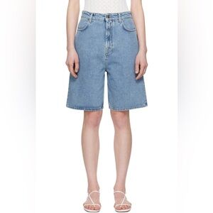 loulou studio denim shorts - blue isu knee length - 27 - EUC